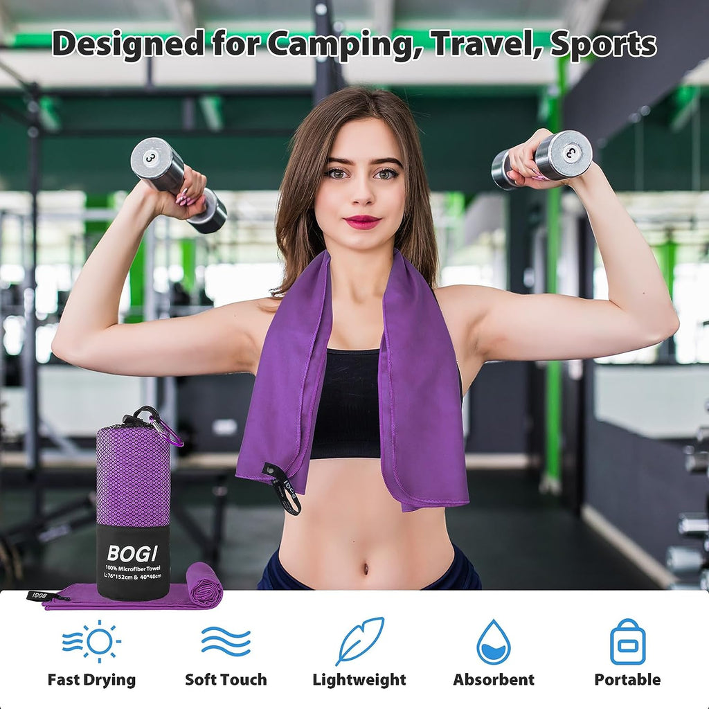 Quick-Dry Microfiber Travel Towel