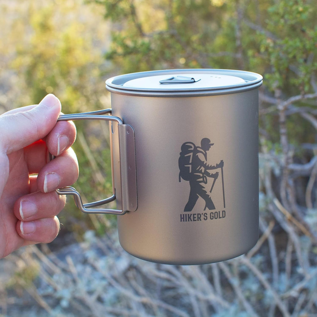 750Ml Titanium Backpacking Pot