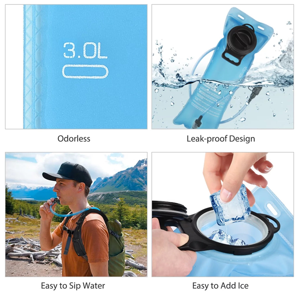 17L Hydration Backpack with 3L Water Bladder