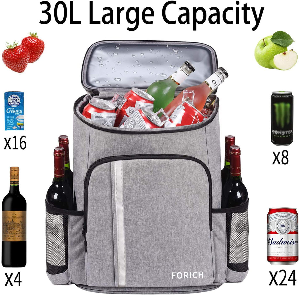 Leakproof Insulated Cooler Backpack - 30 Can