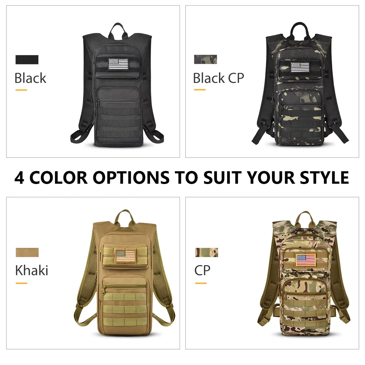 17L Hydration Backpack with 3L Water Bladder