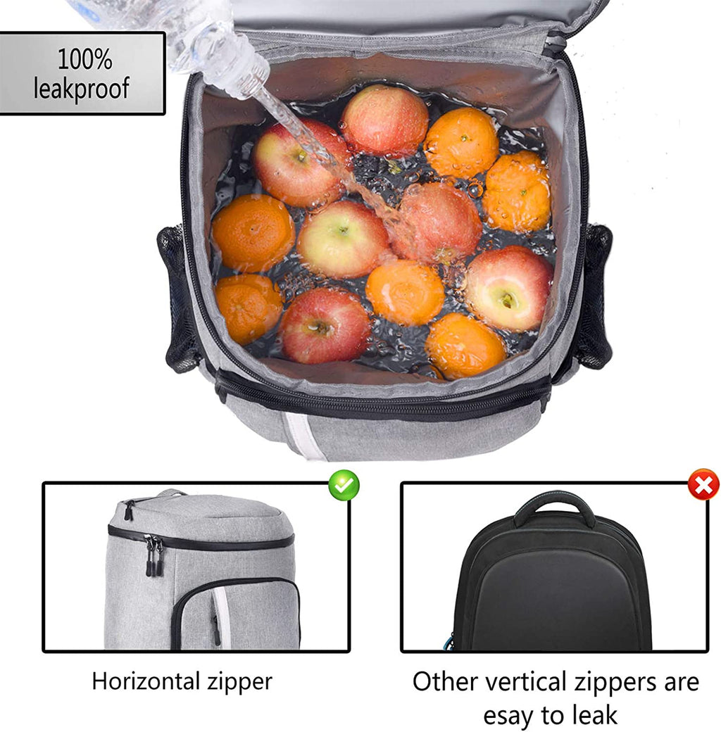 Leakproof Insulated Cooler Backpack - 30 Can
