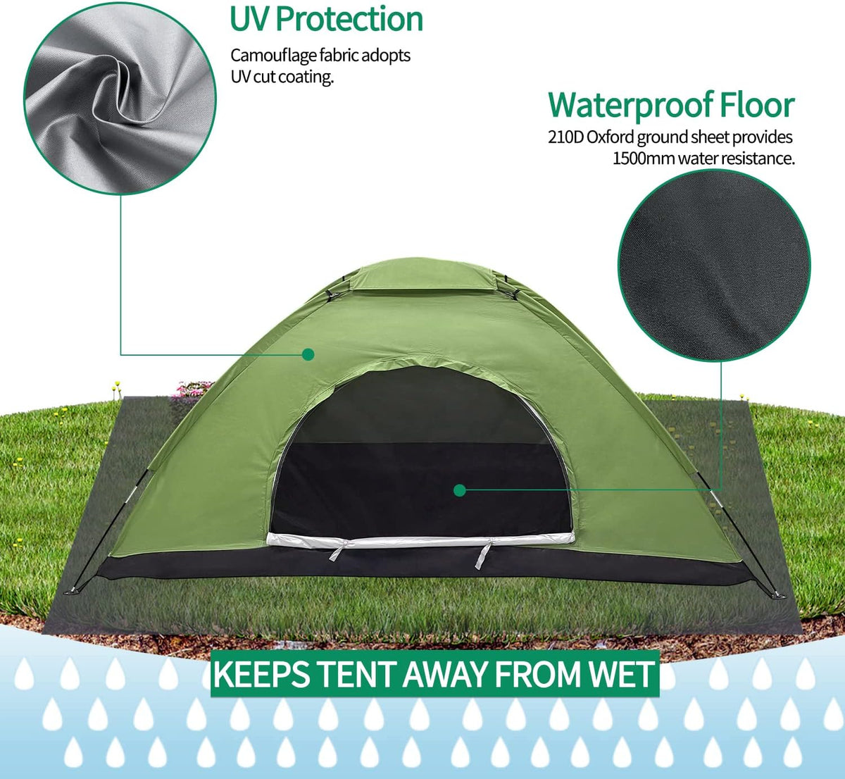 Camo Backpacking Tent