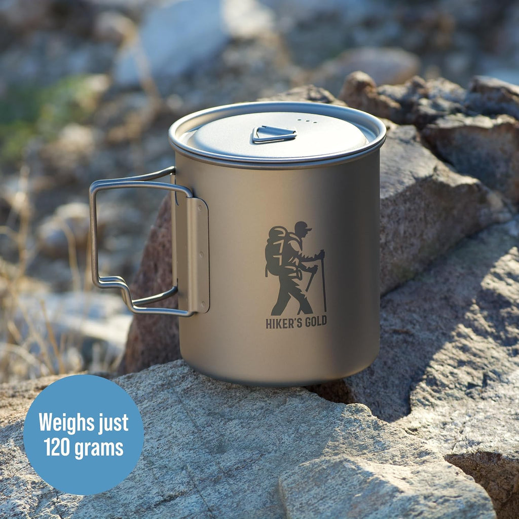 750Ml Titanium Backpacking Pot