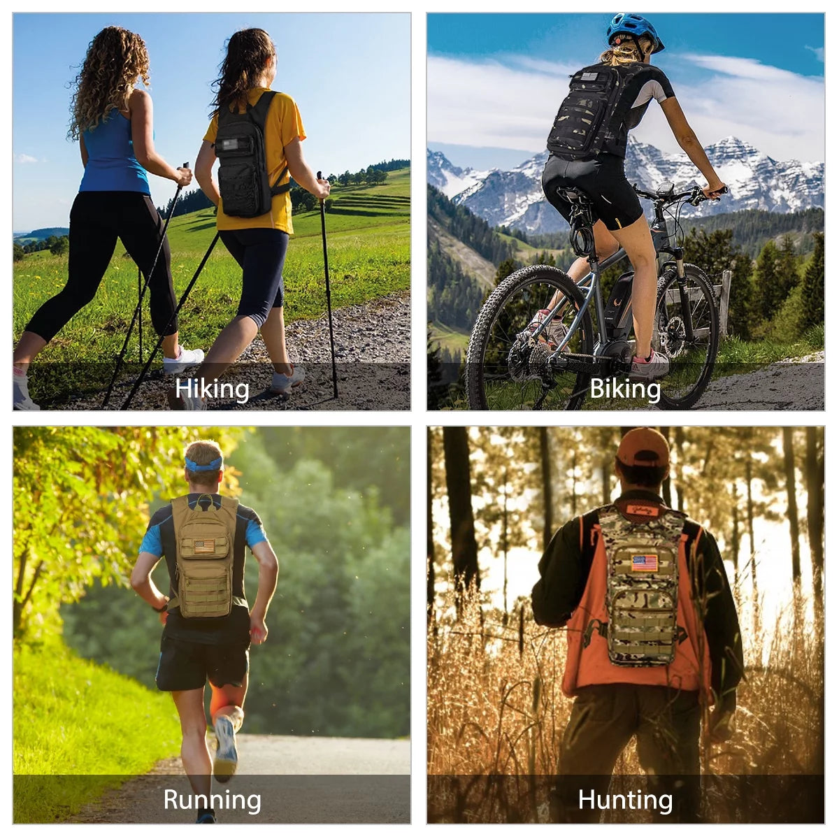 17L Hydration Backpack with 3L Water Bladder