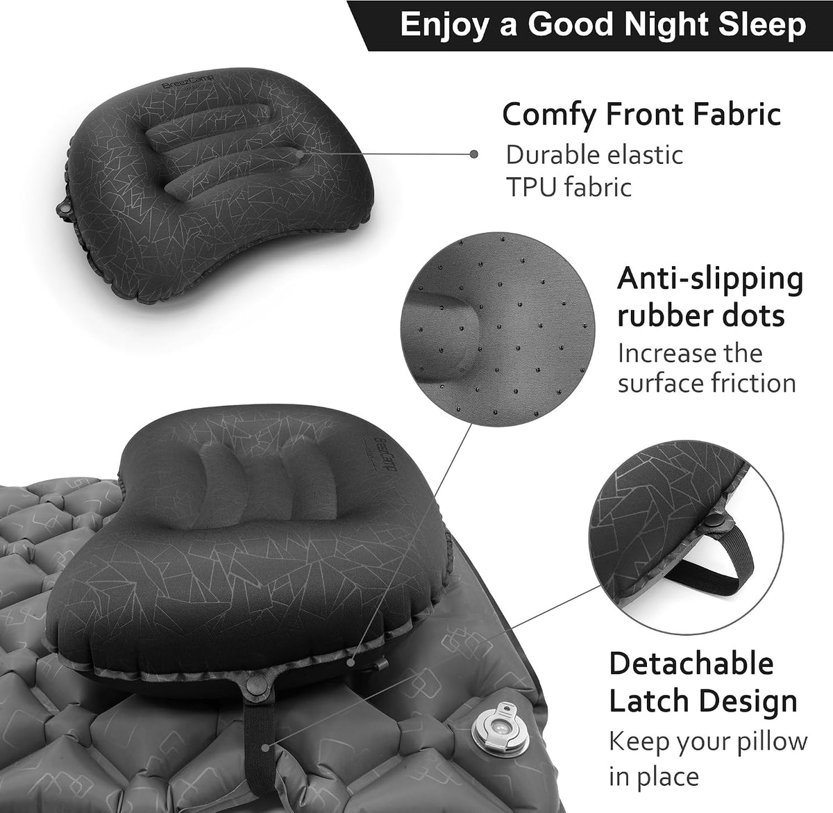Ultralight Inflatable Camping Pillow