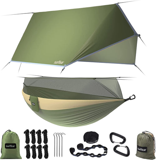 2-Person Camping Hammock with Bug Net