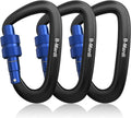 Heavy-Duty Locking Carabiners (12Kn)
