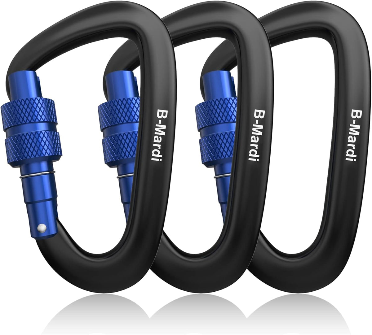 Heavy-Duty Locking Carabiners (12Kn)
