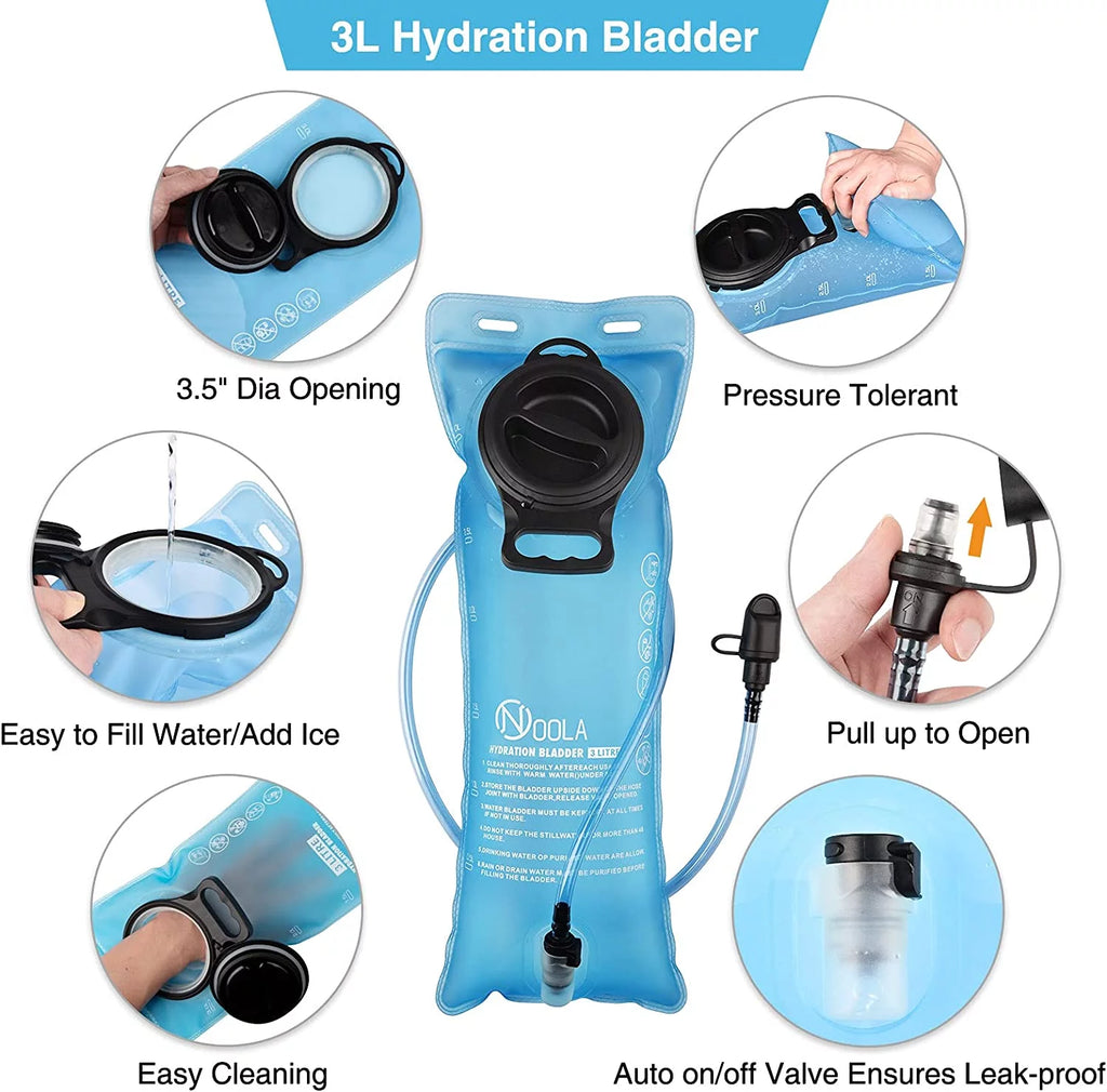 17L Hydration Backpack with 3L Water Bladder
