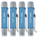 Emergency Water Filter Straw - 4 Pack
