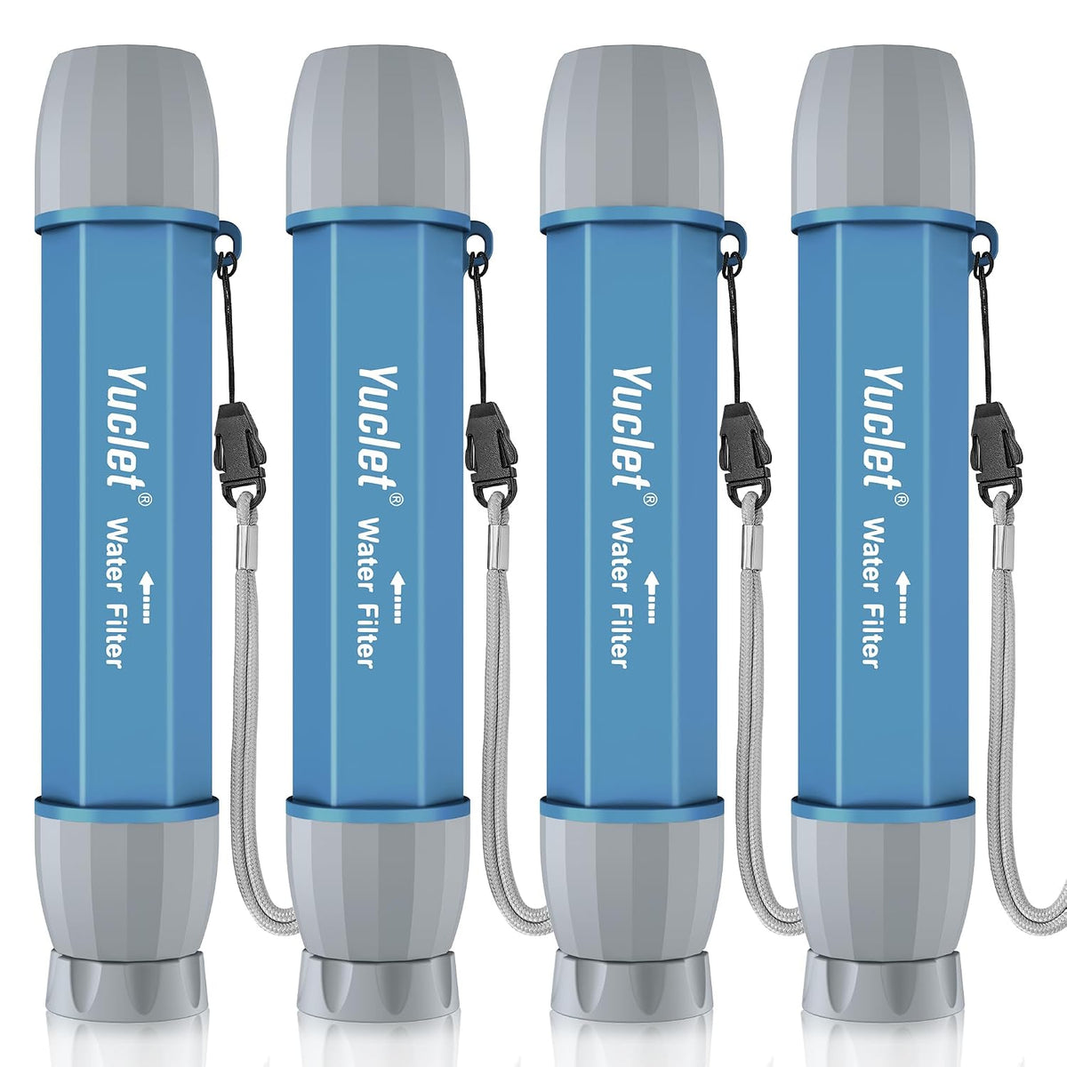 Emergency Water Filter Straw - 4 Pack