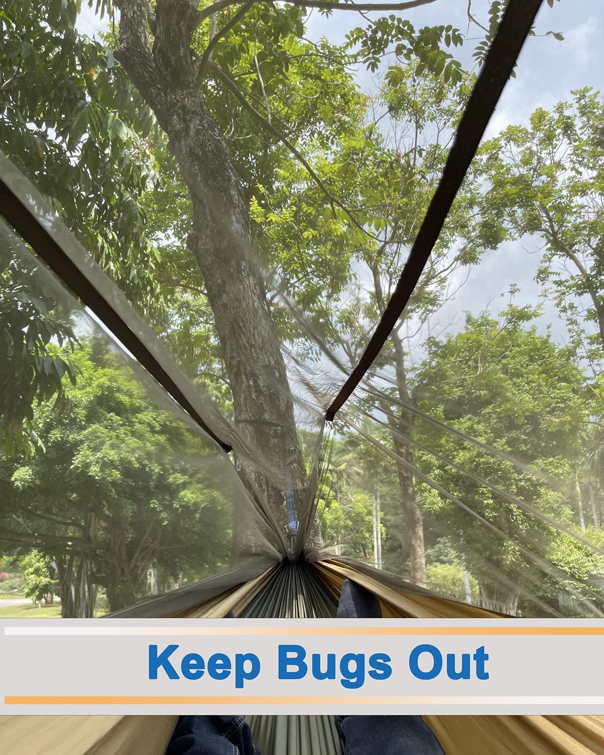 2-Person Camping Hammock with Bug Net